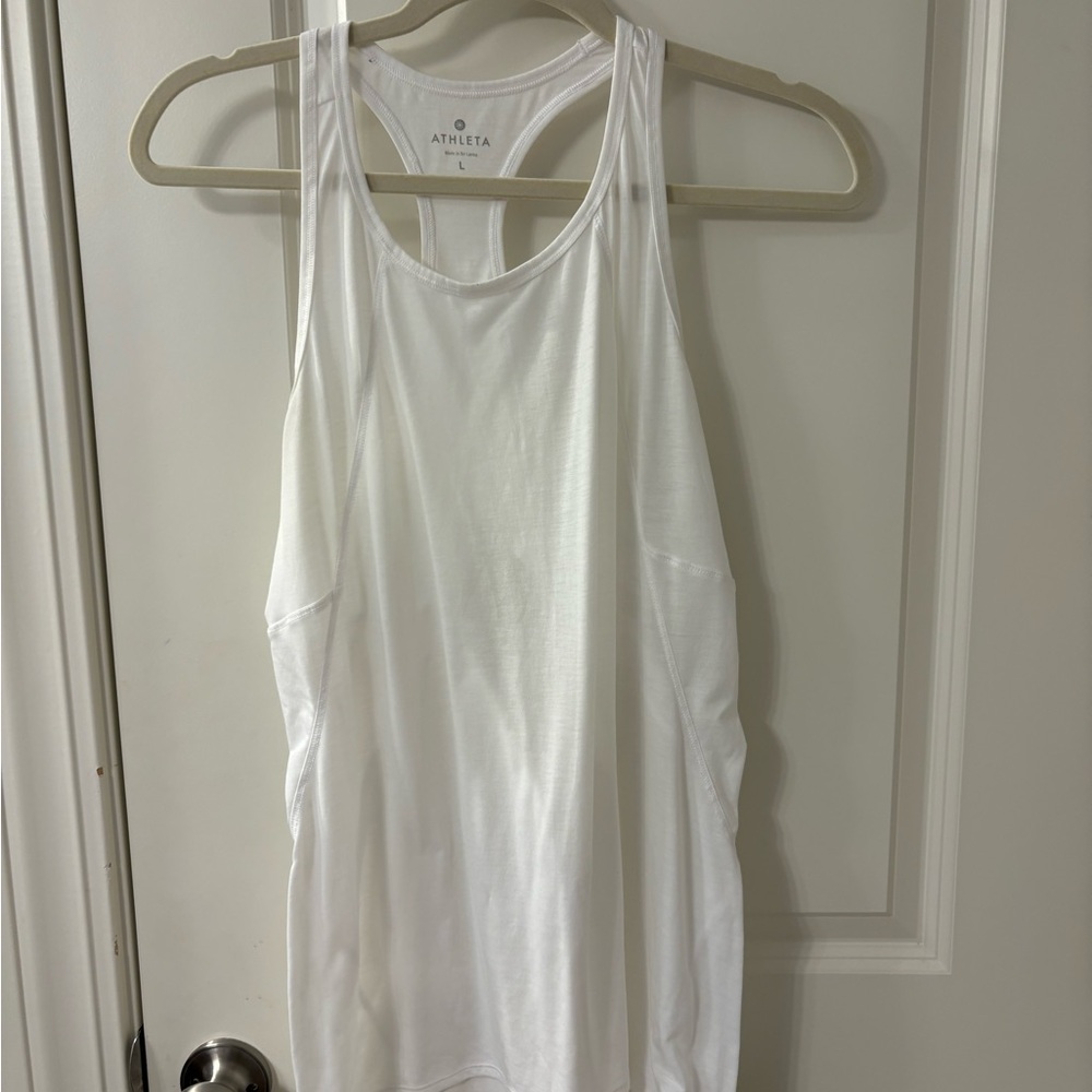 Athleta White Relaxed Tank Top